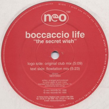 Boccaccio Life ‎– The Secret Wish (Neo Records)