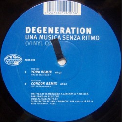 Degeneration ‎– Una Musica Senza Ritmo