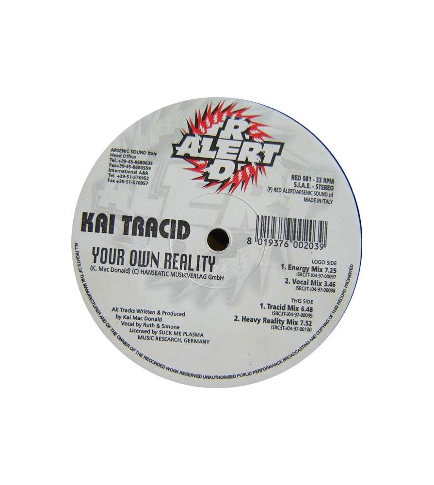 Kai Tracid – Your Own Reality (SELLO RED ALERT)