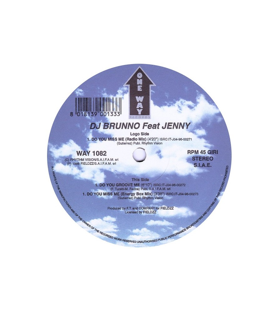DJ Brunno Featuring Jenny ‎– Do You Miss Me