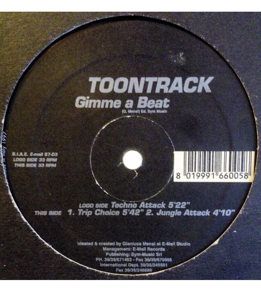 Toontrack ‎– Gimme A Beat 