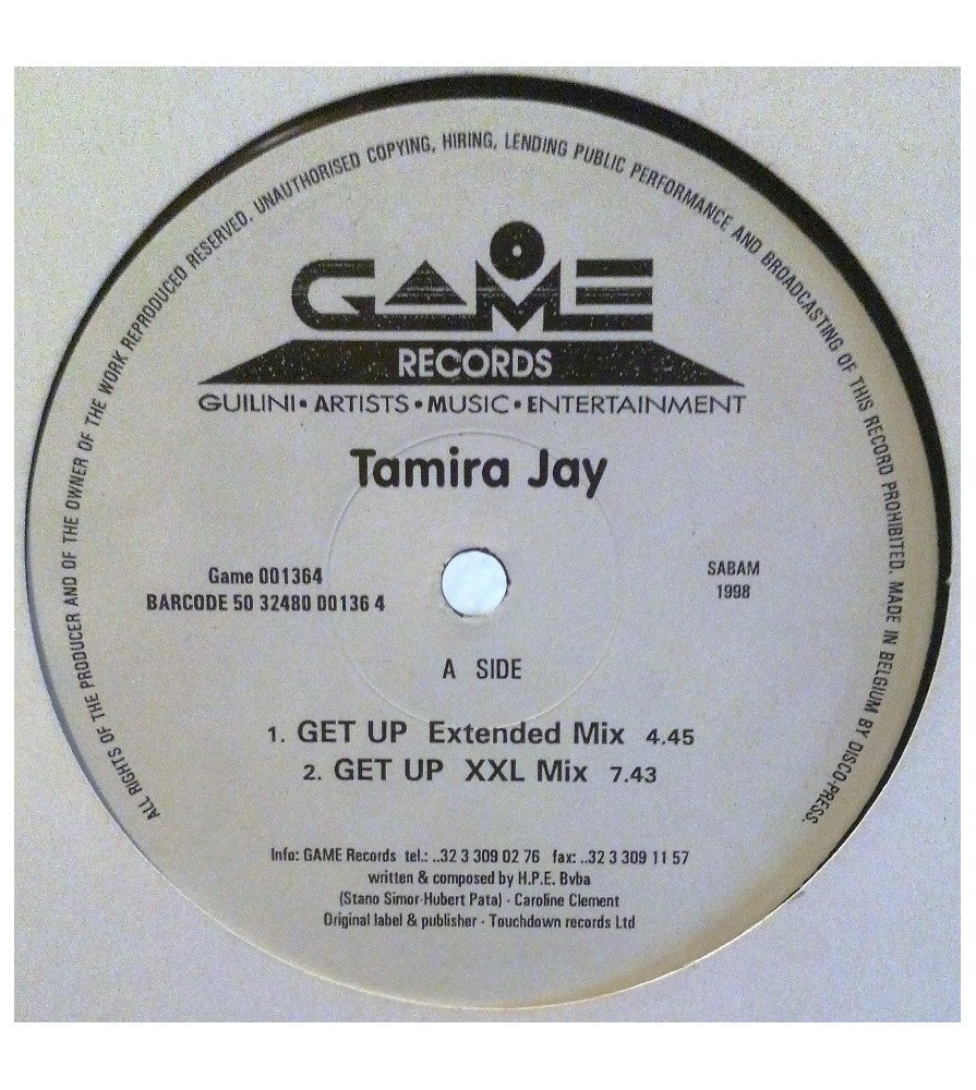 Tamira Jay ‎– Get Up 