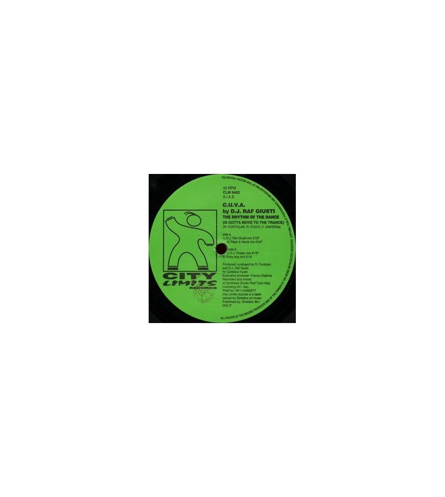C.U.V.A By D.J. Raf Giusti ‎– The Rhythm Of The Dance (Is Gotta Move To The Trance) 