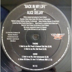 Alice Deejay – Back In My Life (EDICIÓN HOLANDESA SELLO VIOLENT¡)