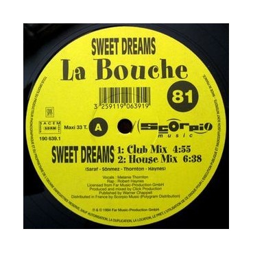La Bouche ‎– Sweet Dreams (SCORPIO MUSIC)