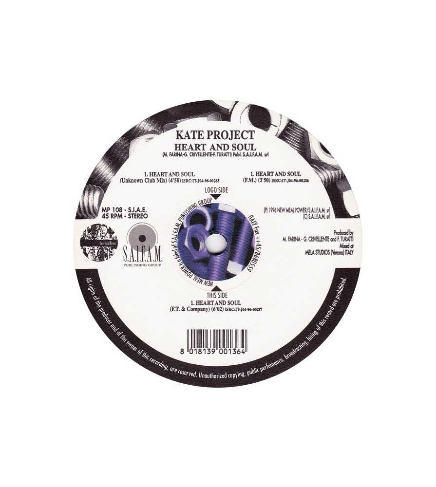 Kate Project - Heart & Soul (2 MANO,ITALO MUY FINO¡¡)