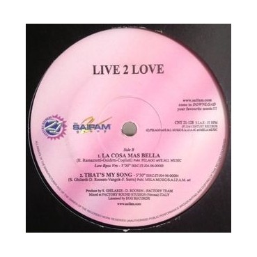 Live 2 Love - La Cosa Mas Bella (REEDICIÓN.TEMAZO REMEMBER¡¡¡)