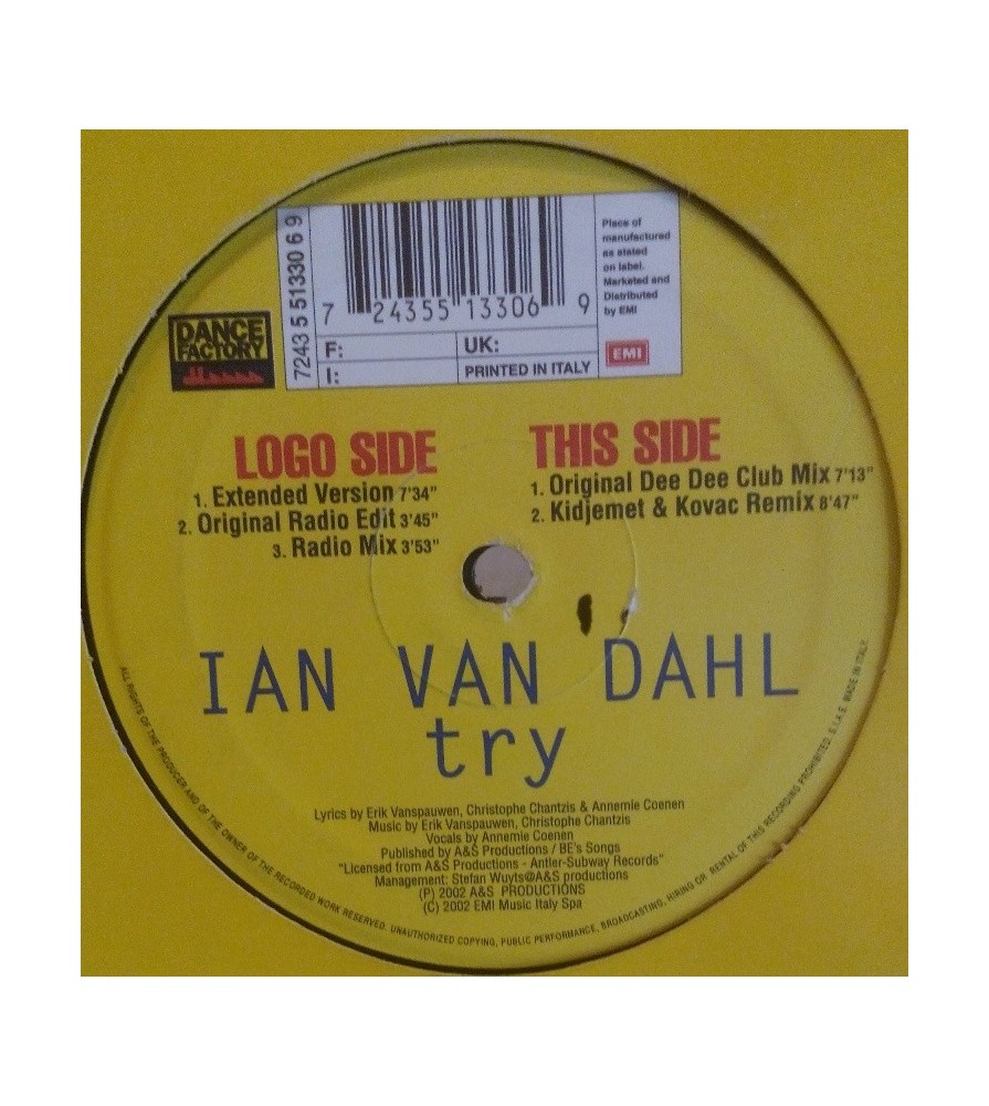 Ian Van Dahl ‎– Try (DANCE FACTORY)