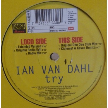Ian Van Dahl ‎– Try (DANCE FACTORY)
