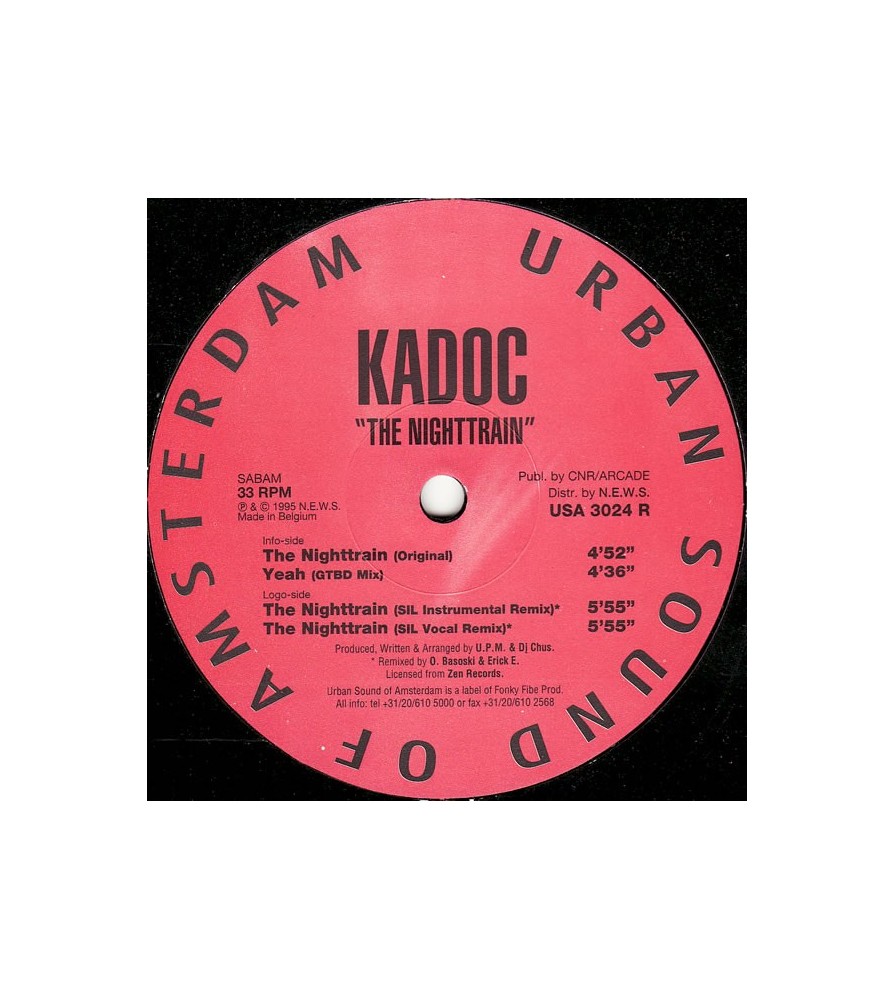 Kadoc ‎– The Night Train (EDICIÓN BELGA)