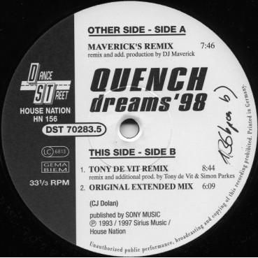  Quench ‎– Dreams '98 