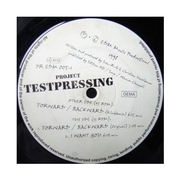 Project Testpressing ‎– Forward/Backward 