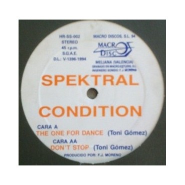 Spektral Condition ‎– The One For Dance 