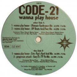  Code-21 ‎– Wanna Play House (UNITED RAVERS)