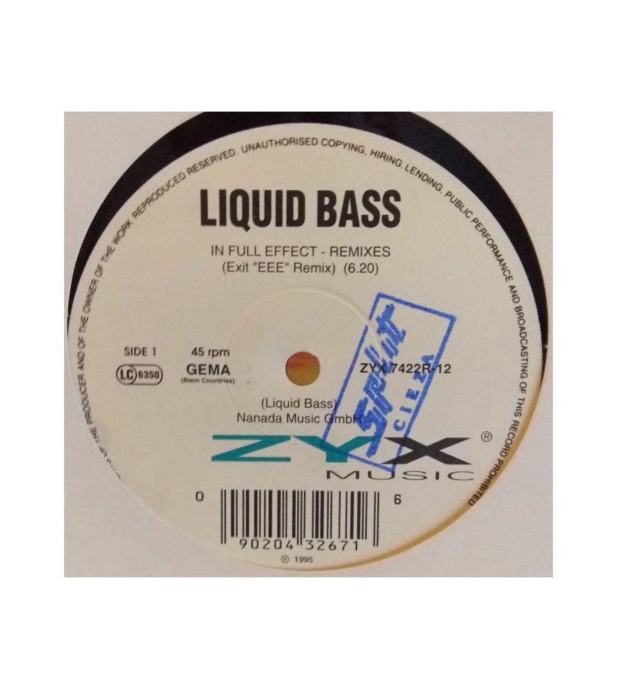 Liquid Bass ‎– In Full Effect EP (Remixes) 