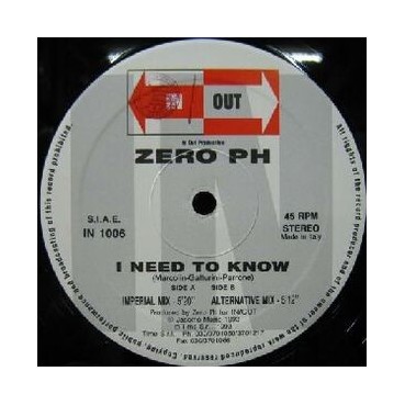 Zero PH ‎– I Need To Know
