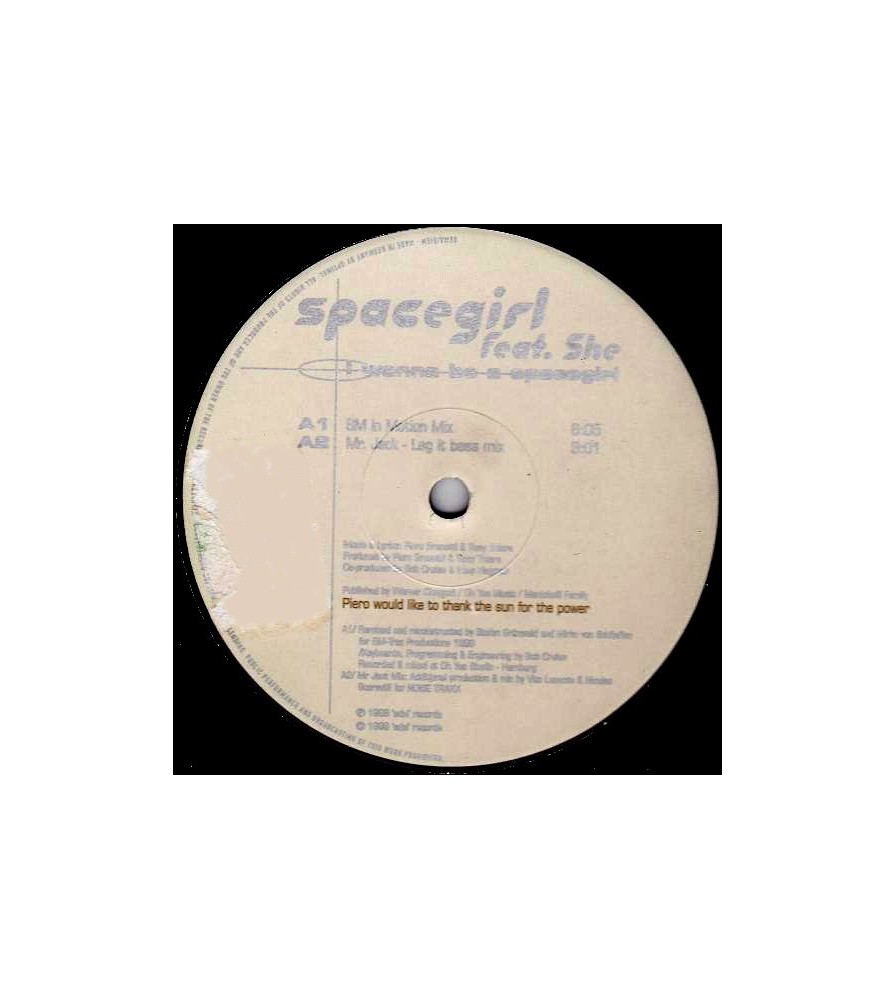 Spacegirl Feat. She ‎– I Wanna Be A Spacegirl 