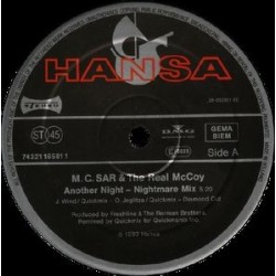 M.C. Sar & The Real McCoy ‎– Another Night (Remix) 