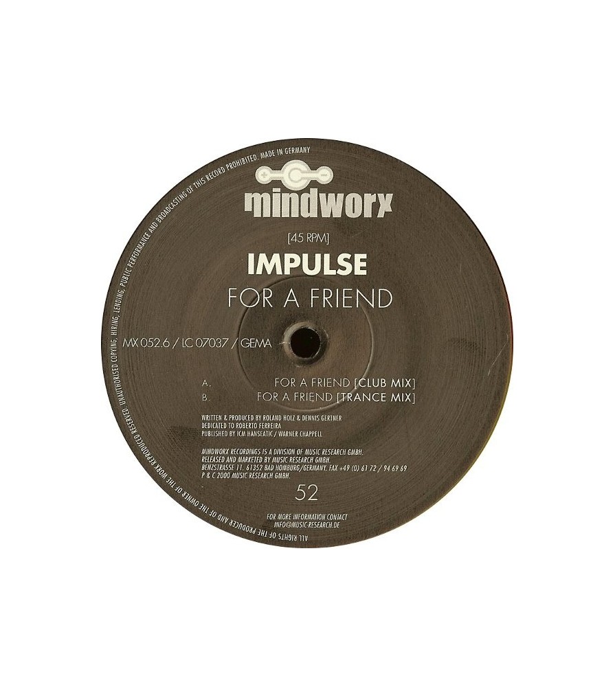 Impulse ‎– For A Friend