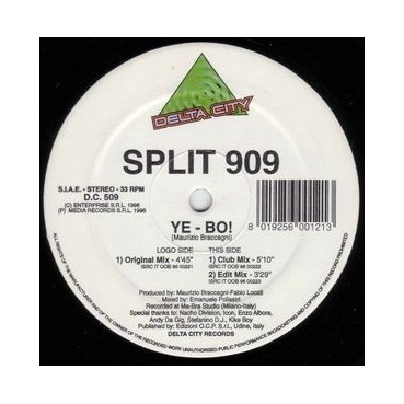 Split 909 ‎– Ye - Bo