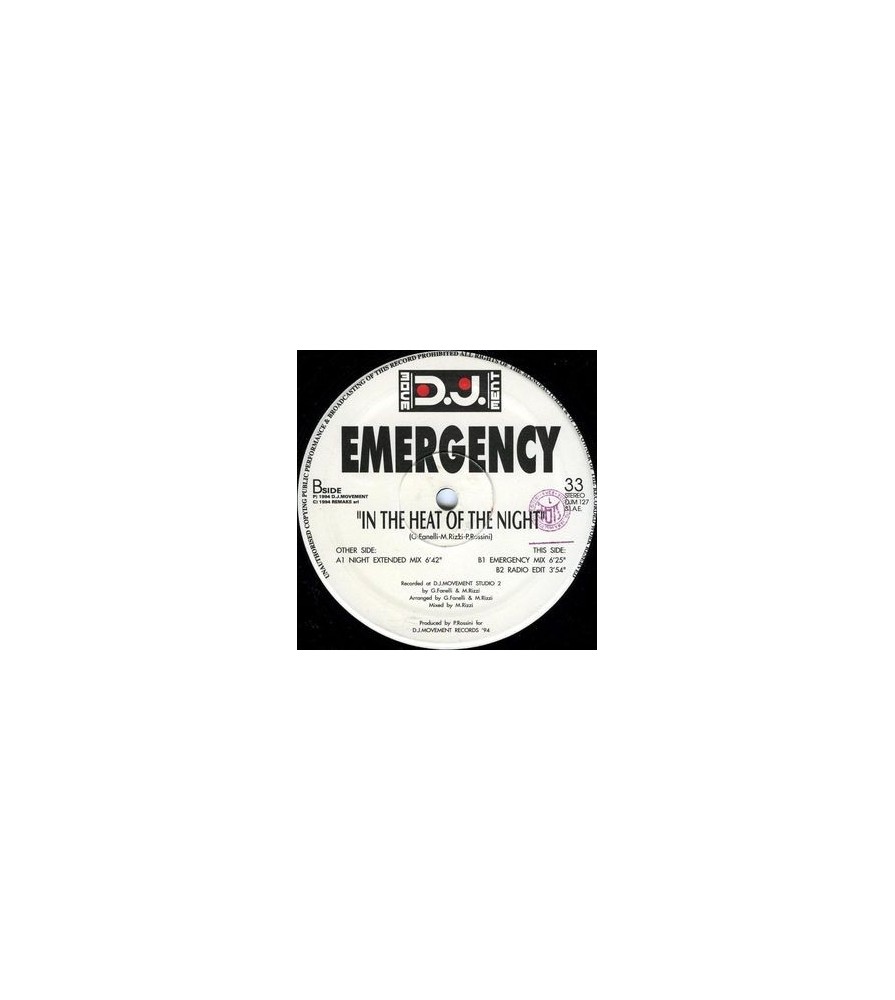 Emergency ‎– In The Heat Of The Night 