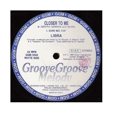 Libra – Closer To Me(ITALO MUY BUENO,POCO ESCUCHADO.COPIAS IMPORT¡¡)