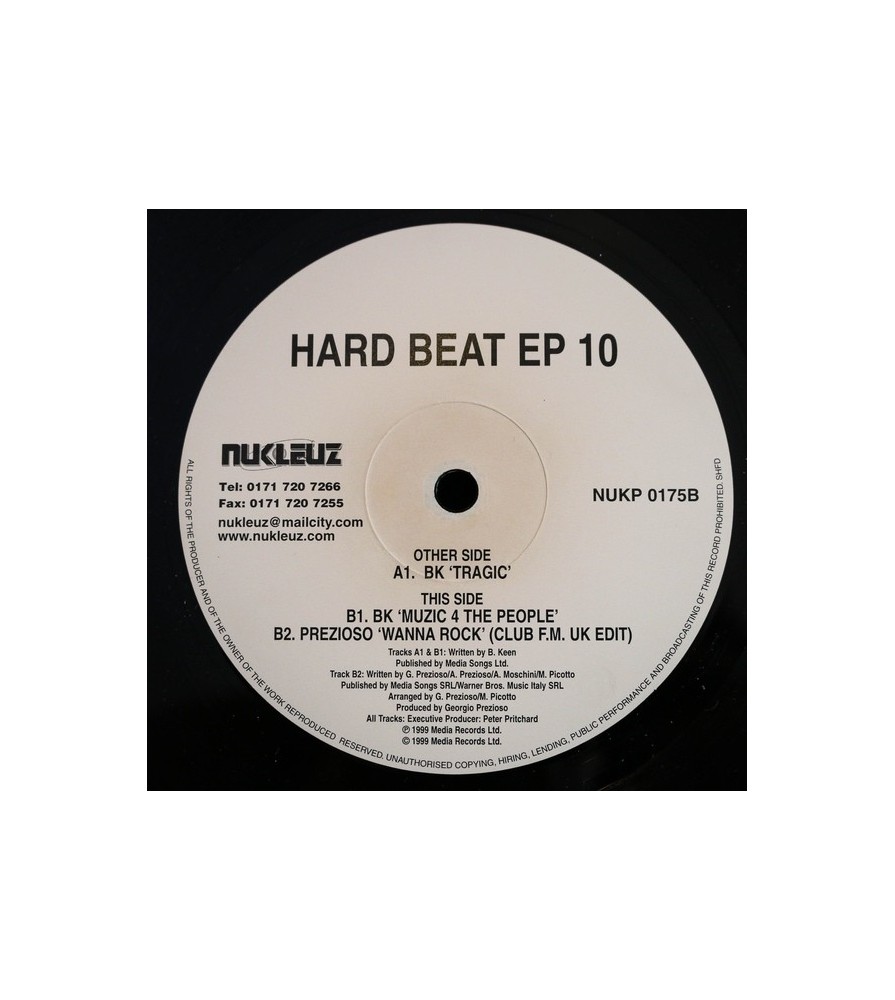 BK / Prezioso – Hard Beat EP 10 (INCLUYE EL TEMAZO MUSIC 4 THE PEOPLE¡¡)
