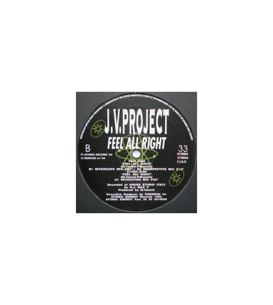 JV Project ‎– Feel All Right