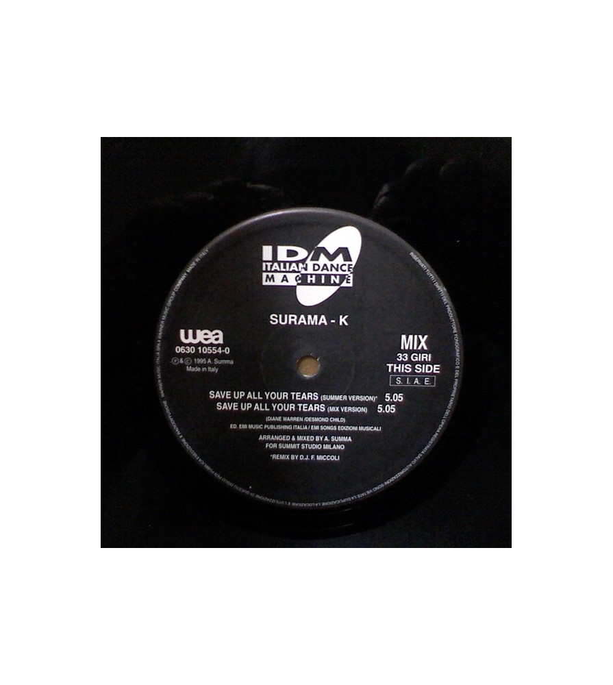 Surama-K ‎– Save Up All Your Tears