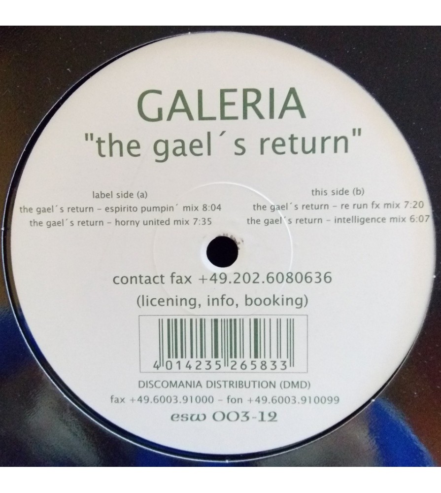 Galeria ‎– The Gael's Return  (IMPORTACION)