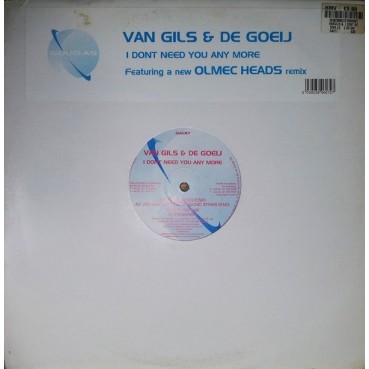 Van Gils & Benno De Goeij – I Don't Need You Anymore (EDICIÓN INGLESA)