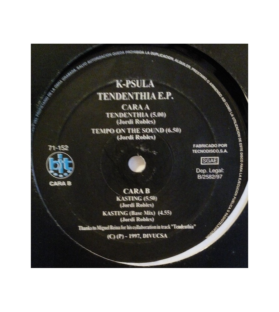 K-Psula ‎– Tendenthia E.P