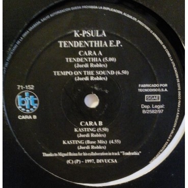 K-Psula ‎– Tendenthia E.P