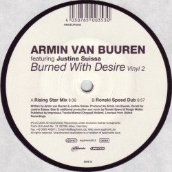 Armin van Buuren Featuring Justine Suissa ‎– Burned With Desire (Vinyl 2) 