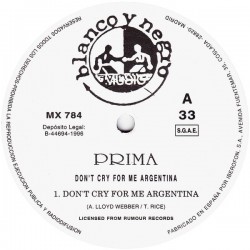 Prima - Don't Cry For Me Argentina 
