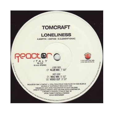Tomcraft ‎– Loneliness 