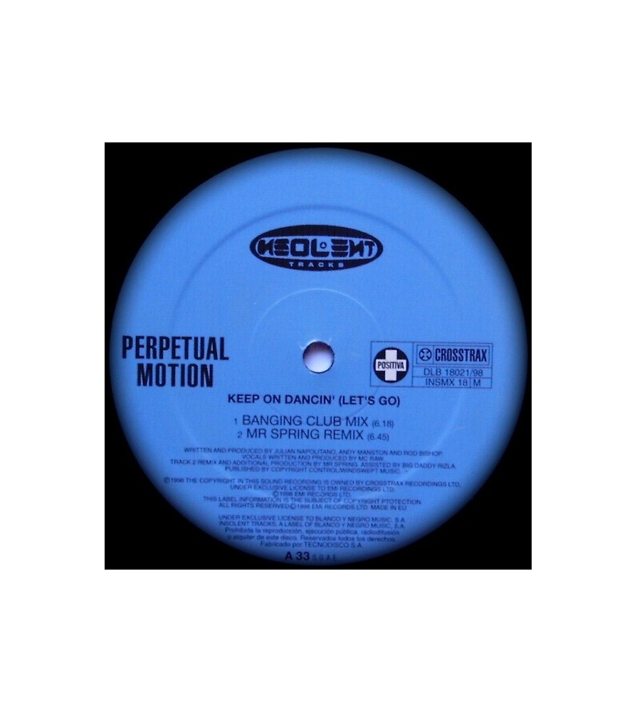 Perpetual Motion ‎– Keep On Dancin (INSOLENT) 