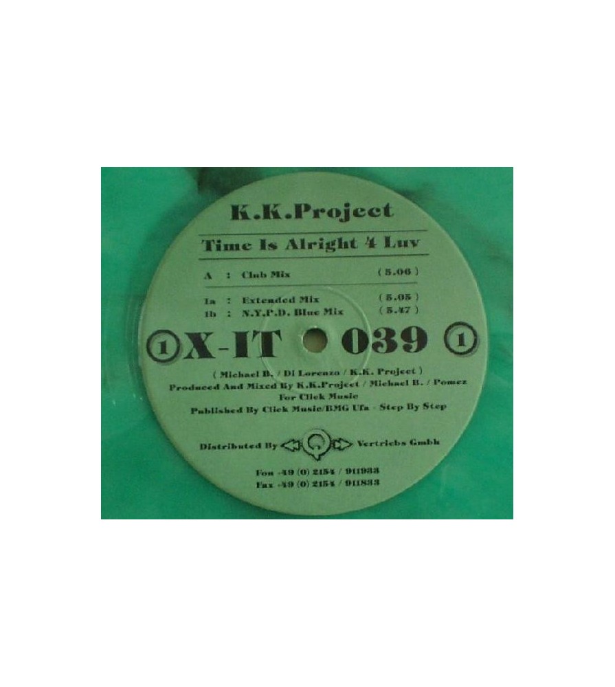 K.K. Project ‎– Time Is Alright 4 Luv (BOY RECORDS)