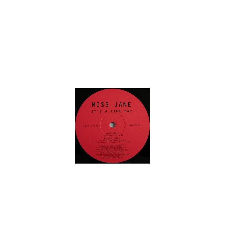 Miss Jane – It's A Fine Day (MO'BIZZ RECORDS)