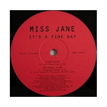 Miss Jane – It's A Fine Day (MO'BIZZ RECORDS)