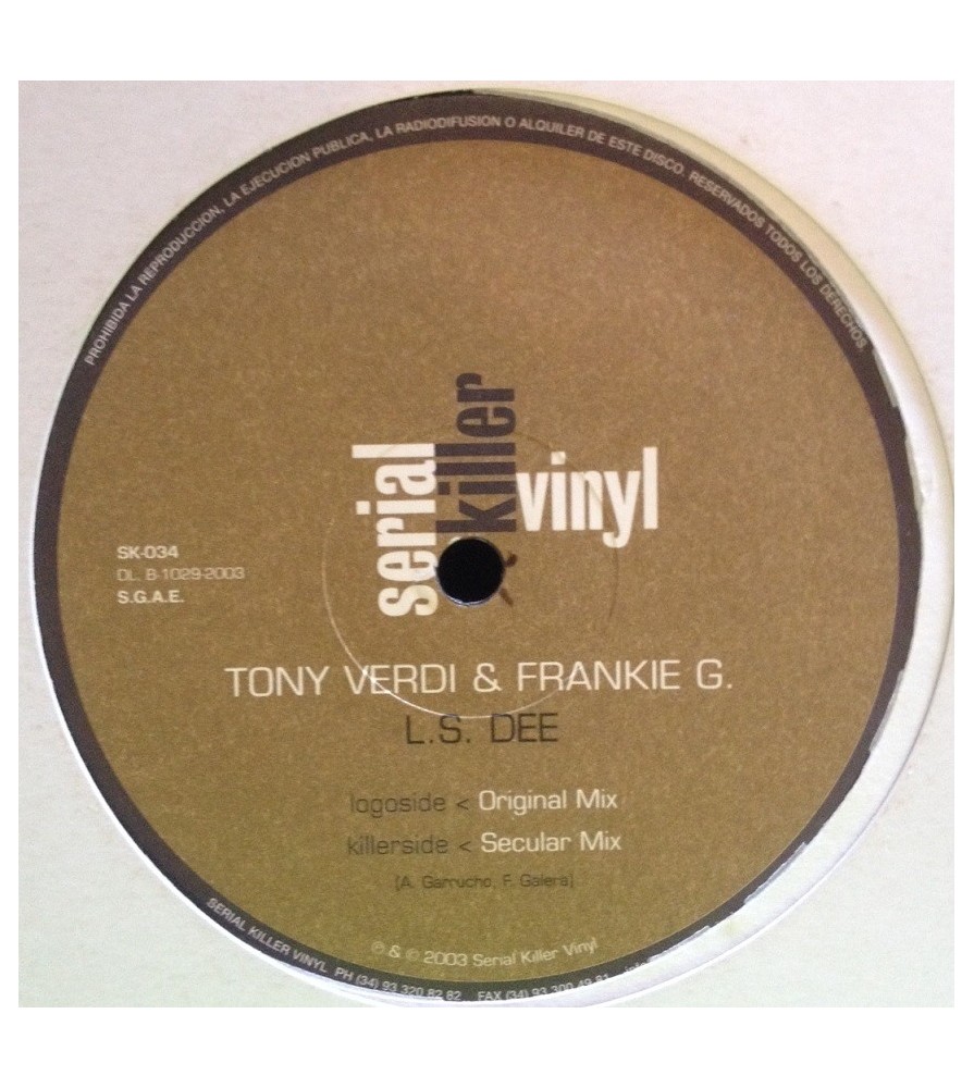 Tony Verdi & Frankie G. ‎– L.S.DEE 