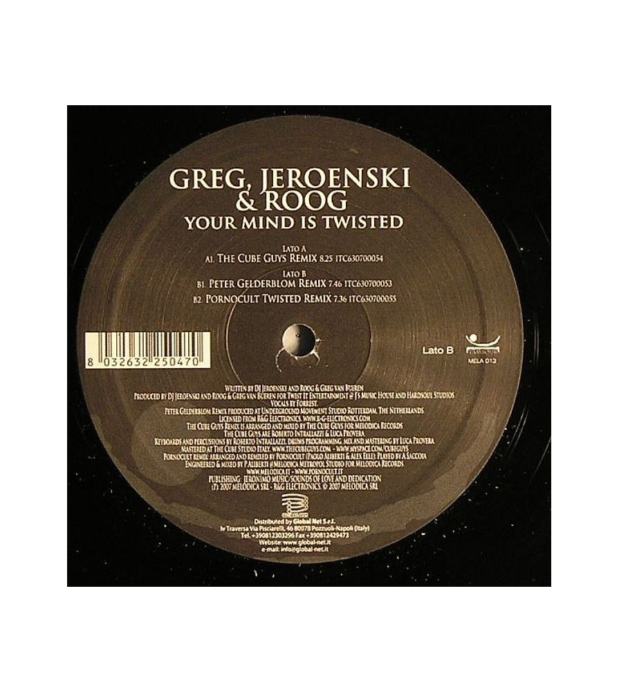 Greg, Jeroenski & Roog ‎– Your Mind Is Twisted