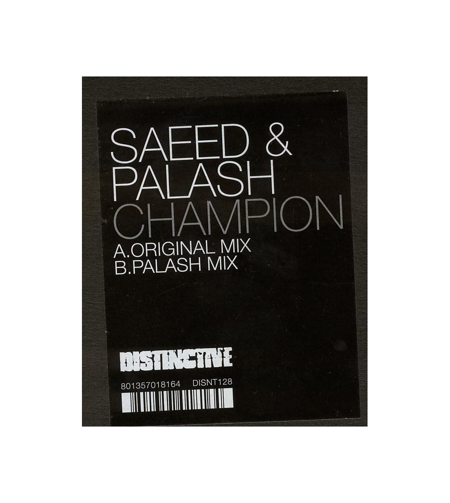 Saeed & Palash ‎– Champion 