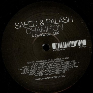Saeed & Palash ‎– Champion 