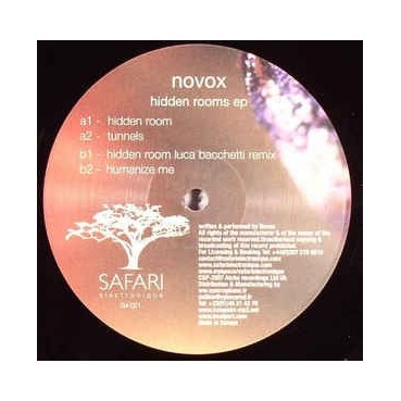 Novox ‎– Hidden Rooms EP 