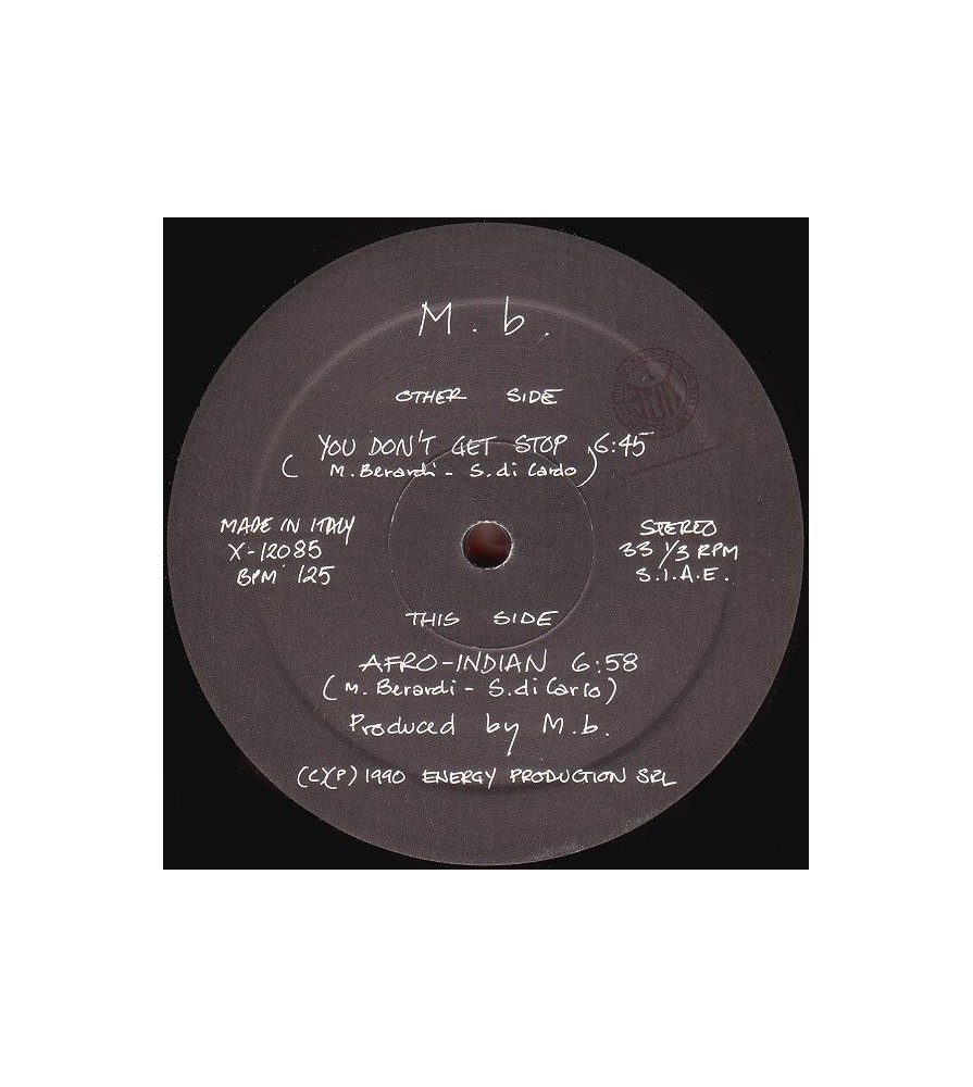 M.B. – You Don't Get Stop