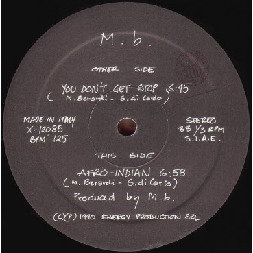 MB – You Don't Get Stop (TECHNO SELLO BOY RECORDS.AÑO 91¡)