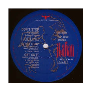 Celine ‎– Don't Stop 