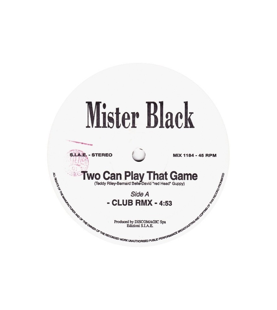 Mister Black ‎– Two Can Play That Game 