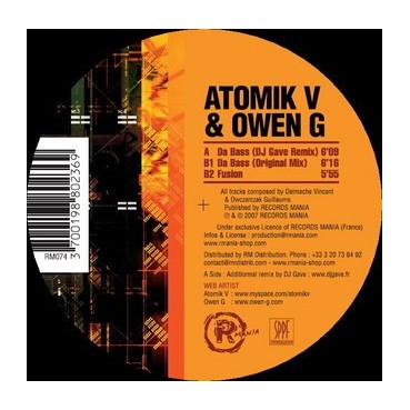 Atomik V & Owen G ‎– Da Bass 